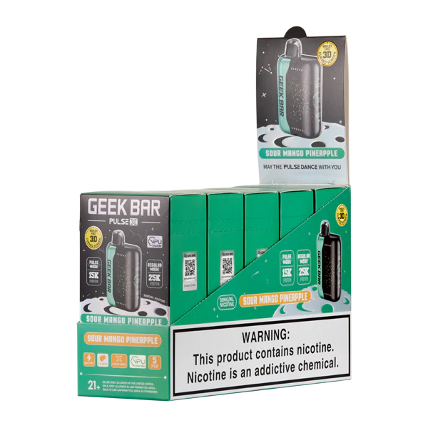 Geek Bar - Pulse X 25k Puffs Rechargeable  Disposable Vape - Sour Mango Pineapple