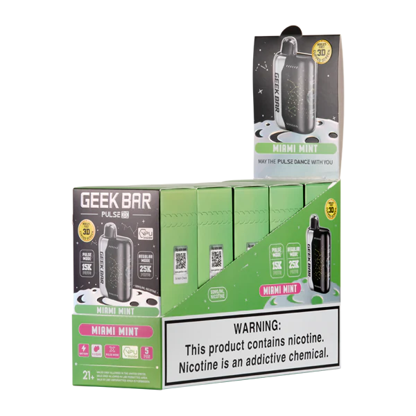 Geek Bar - Pulse X 25k Puffs Rechargeable  Disposable Vape - Miami Mint