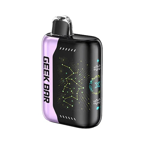 Geek Bar - Pulse X 25k Puffs Rechargeable  Disposable Vape - Raspberry Peach Ice